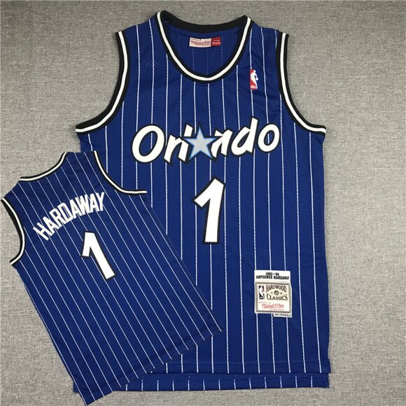 Mens Penny Hardaway Blue Stitched Jersey